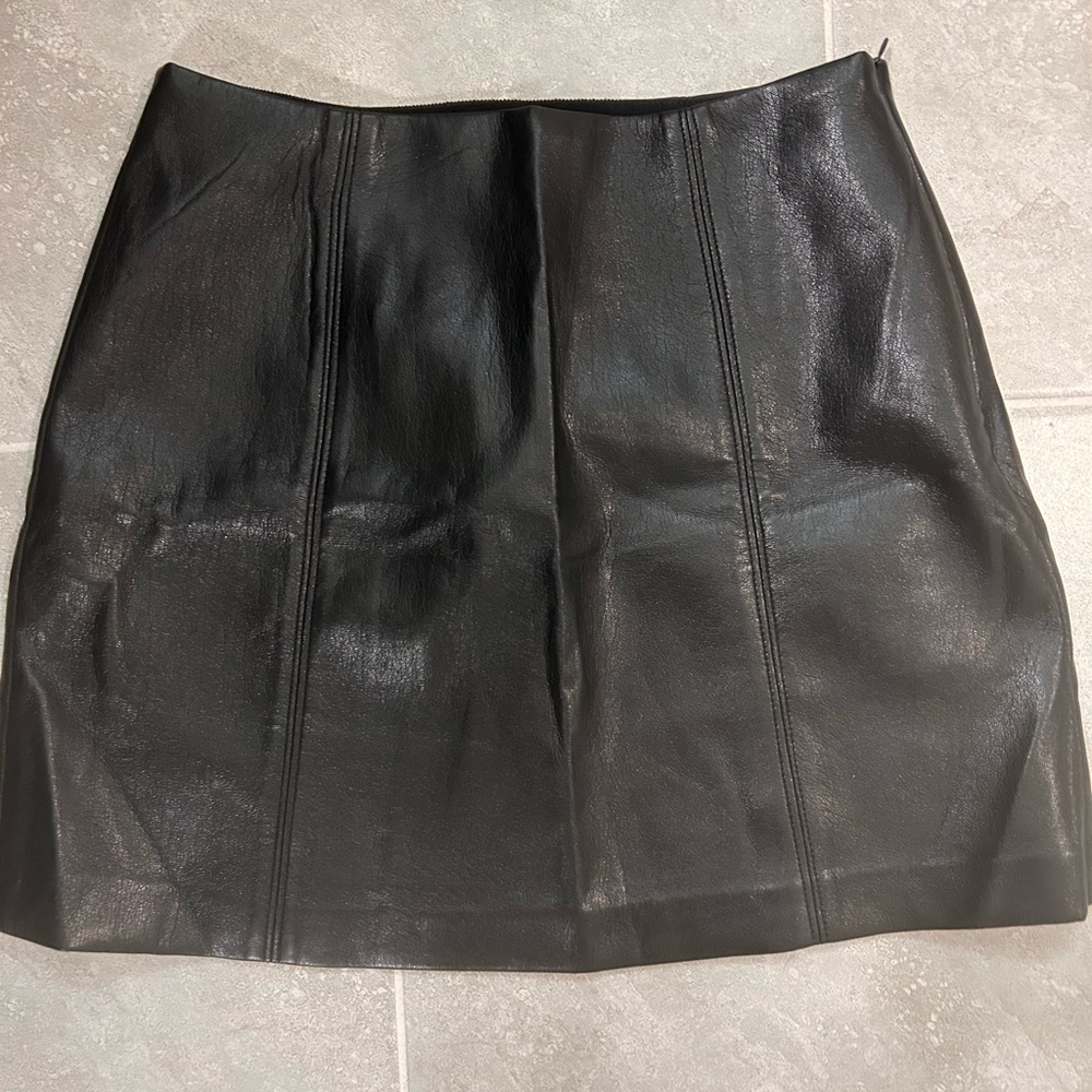 Black Leather Skirt